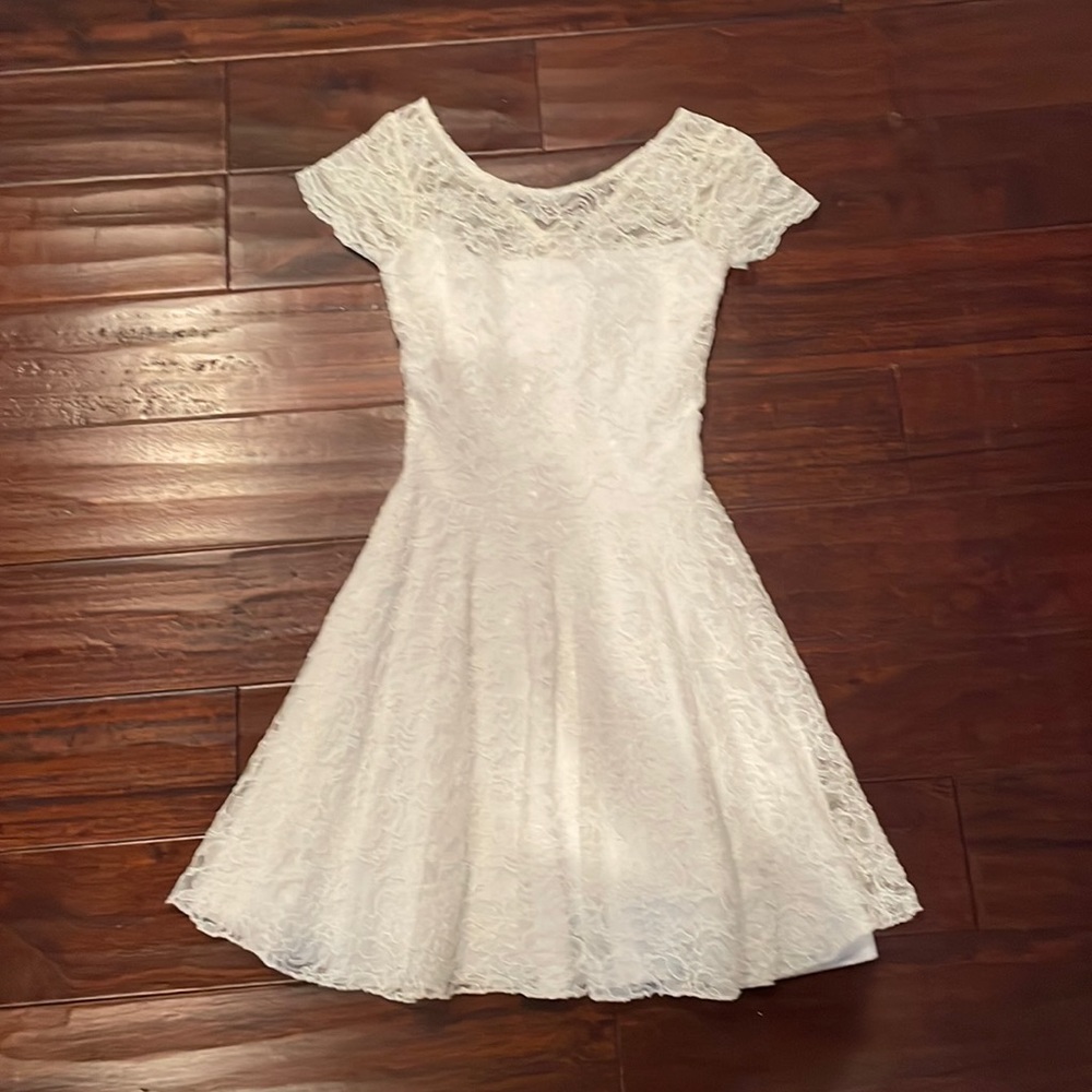 CW Designs off White Lace Dress